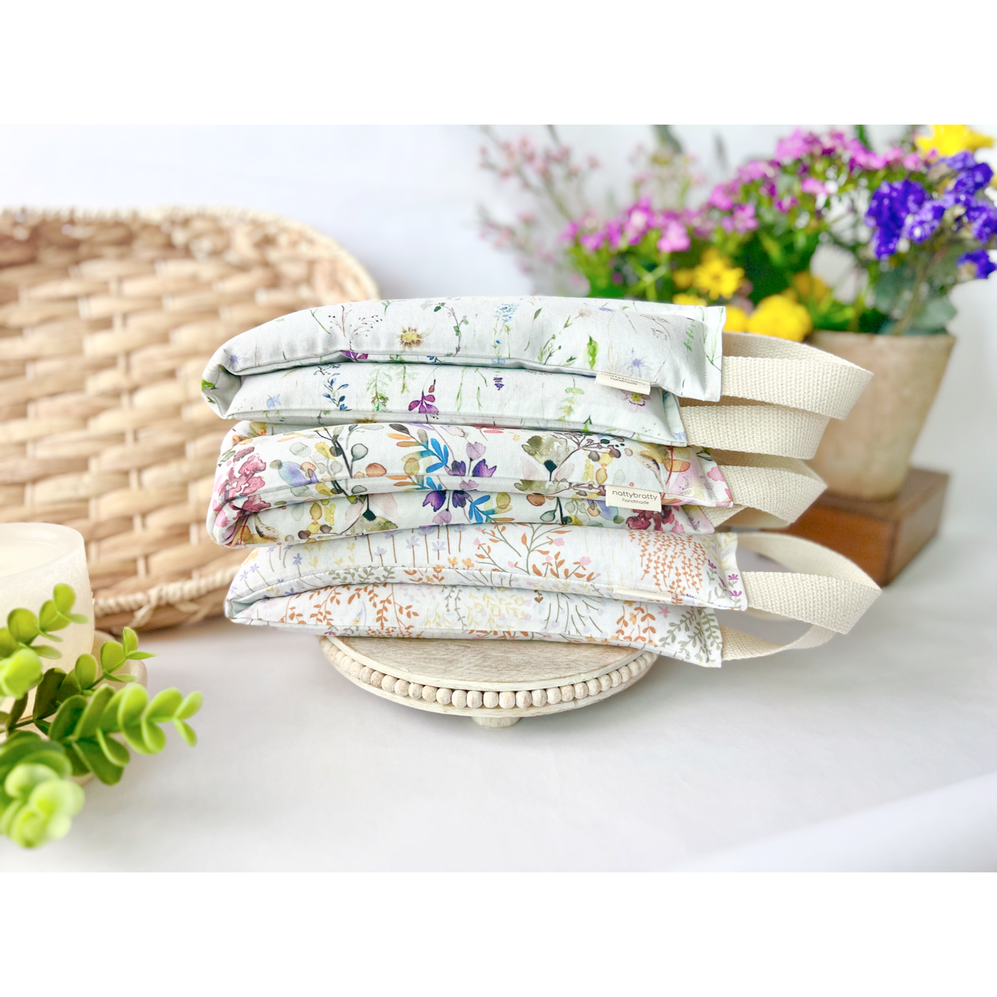 Neck Wrap : Painted Blooms (Scented) / With Handles