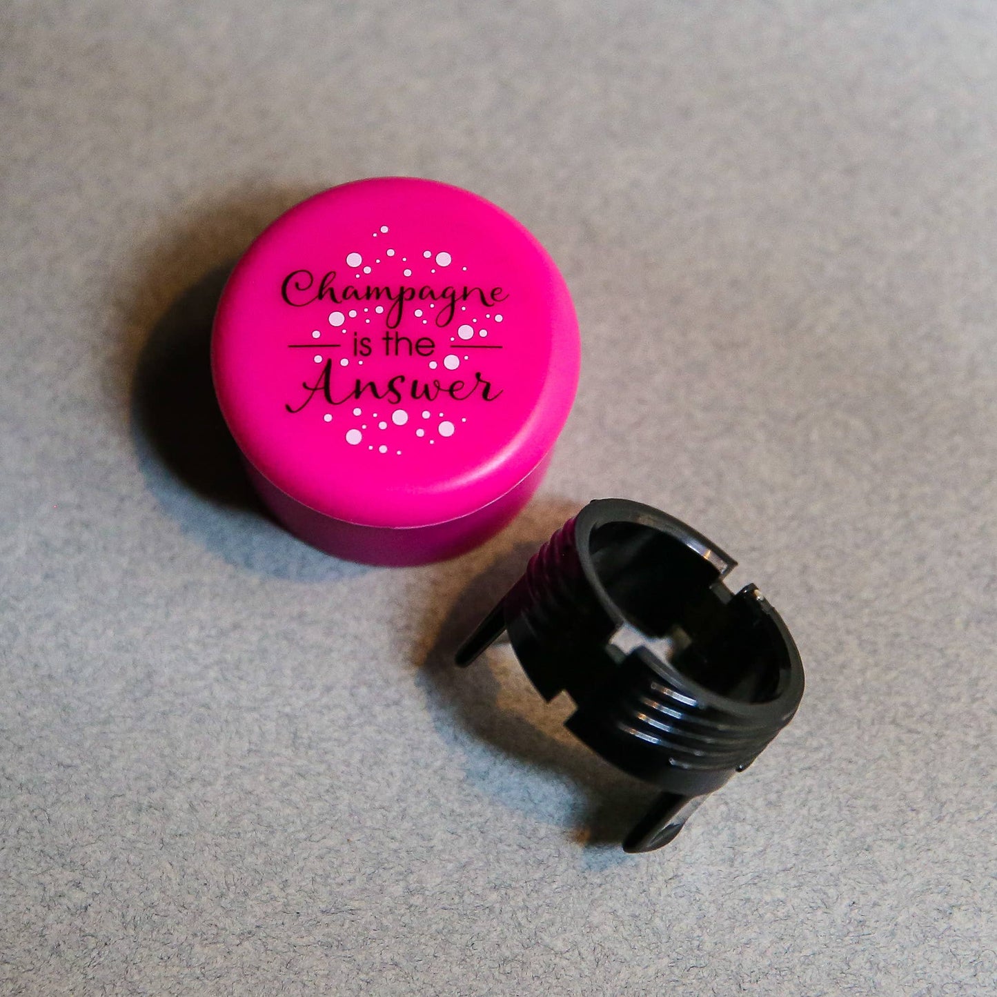 CapaBubbles® Champagne is the Answer Champagne Stopper