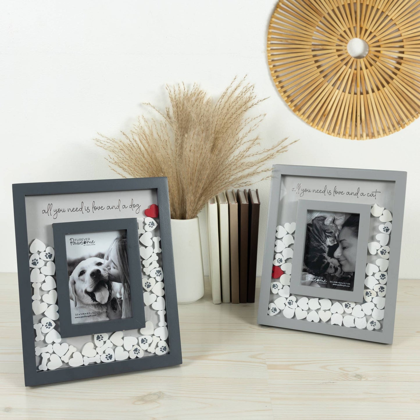 Love and Dog 3.5" x 5.5" Photo Frame