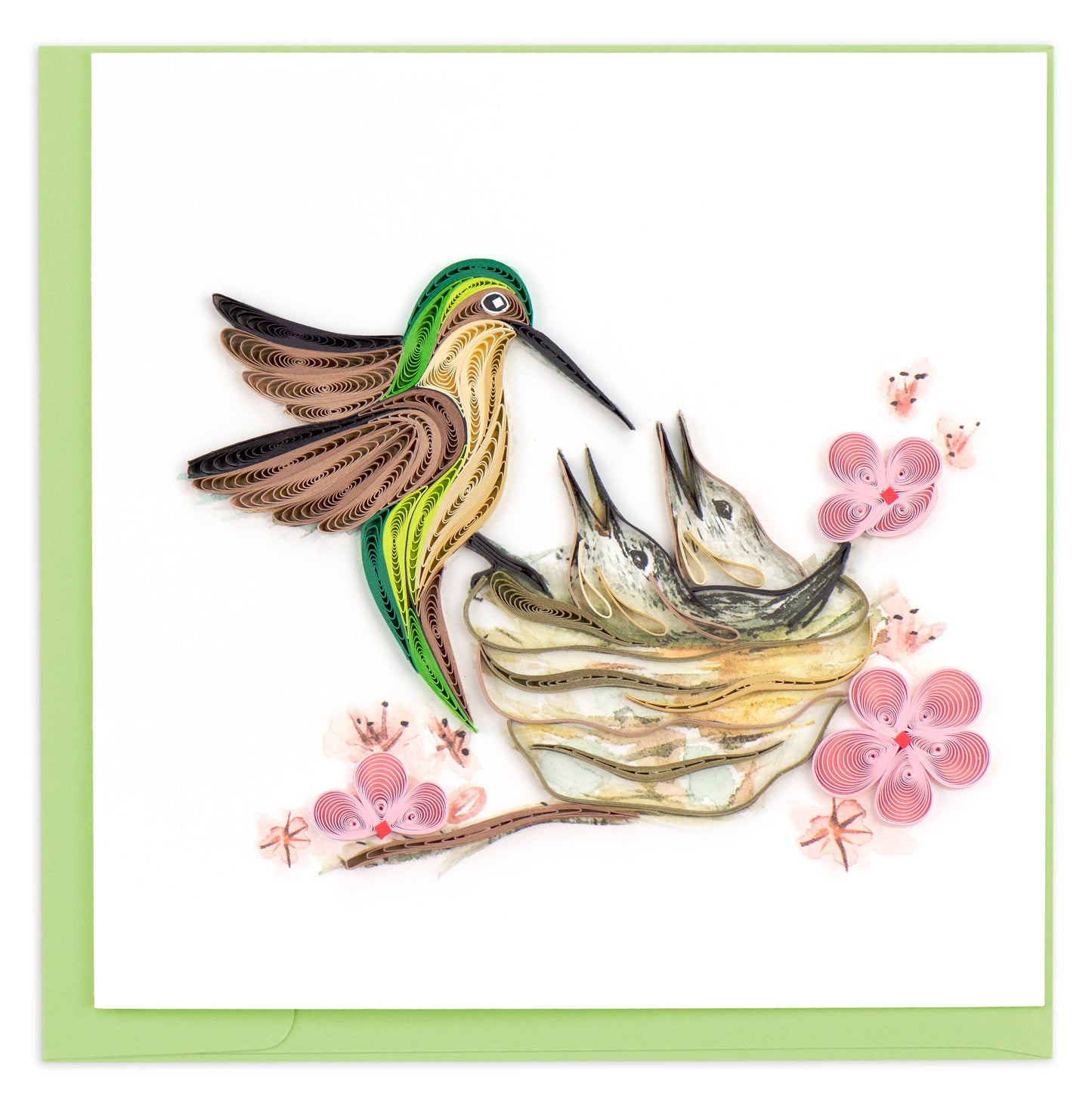 Hummingbird and Babies Card