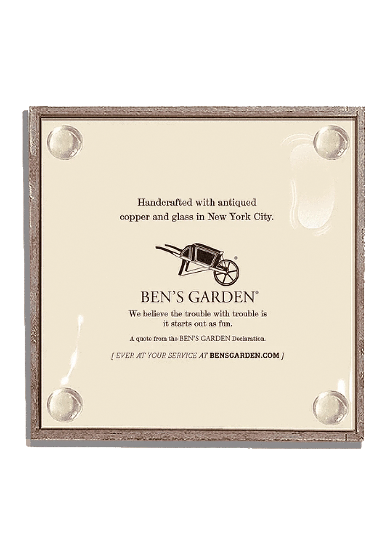 Life Should Not Only Be Copper & Glass Coaster