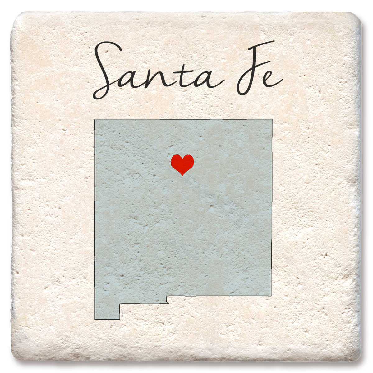 CDA Idaho Silhouette Heart Coaster