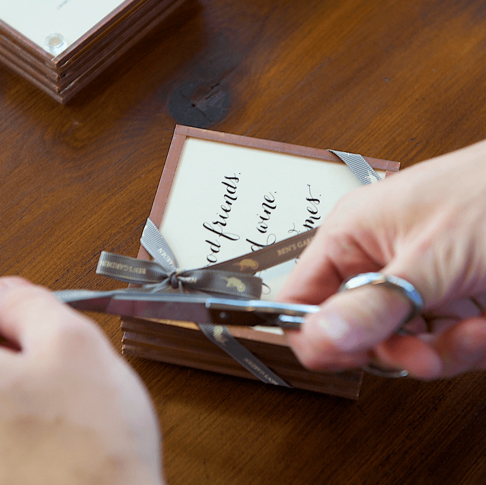 May Love & Laughter Copper & Glass Coaster