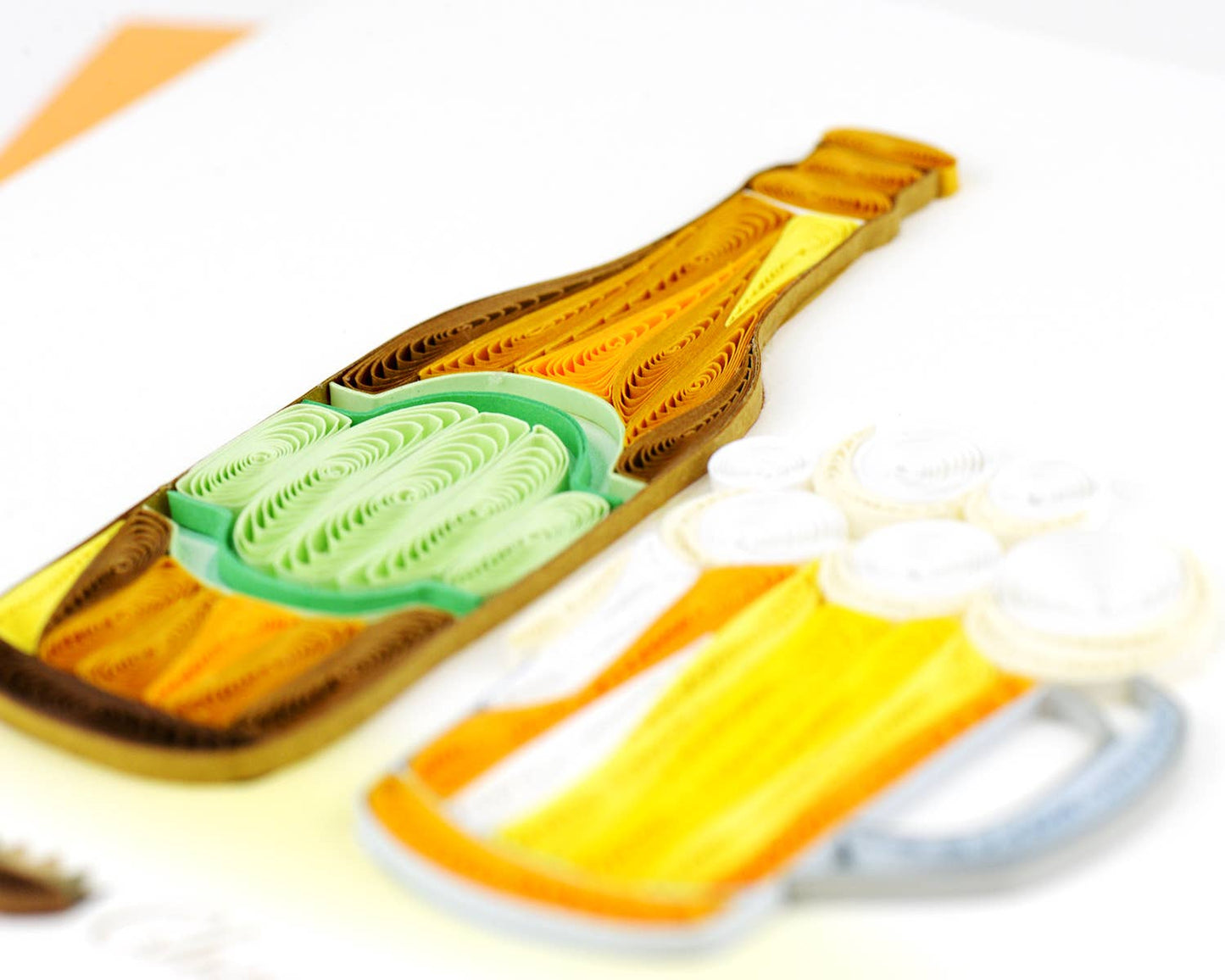 Quilled Birthday Beer Greeting Card