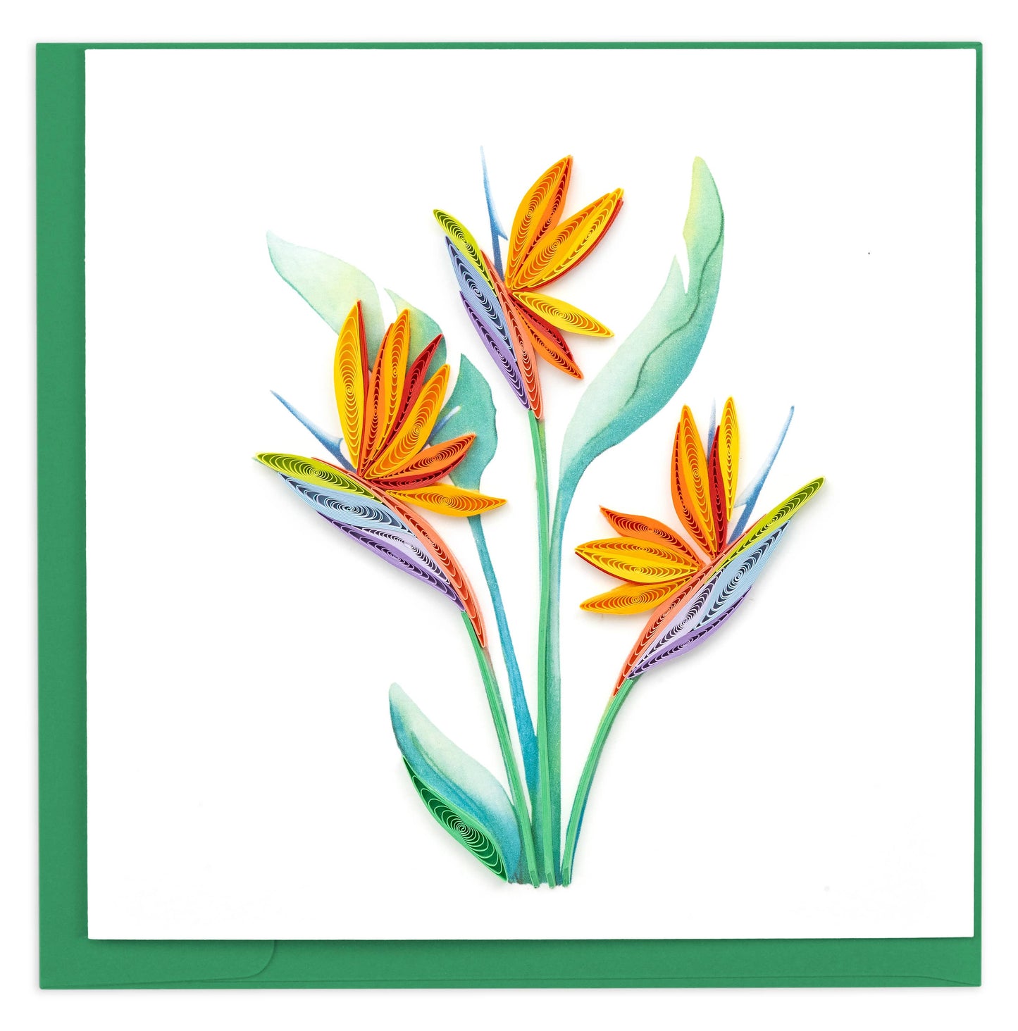 Quilled Bird of Paradise (New 2023) Greeting Card