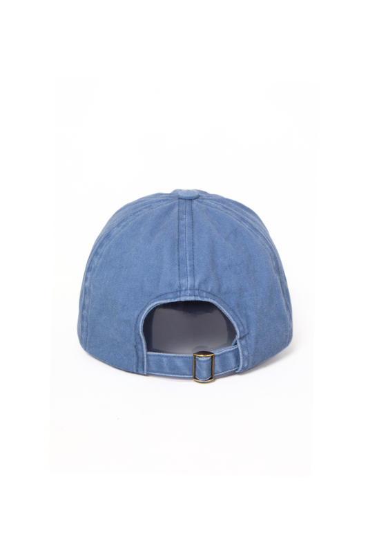 Flower Heart Baseball Cap White