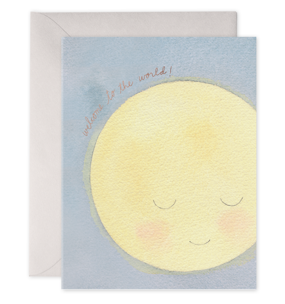 Baby Moon | New Baby Shower Greeting Card: 4.25 X 5.5 INCHES