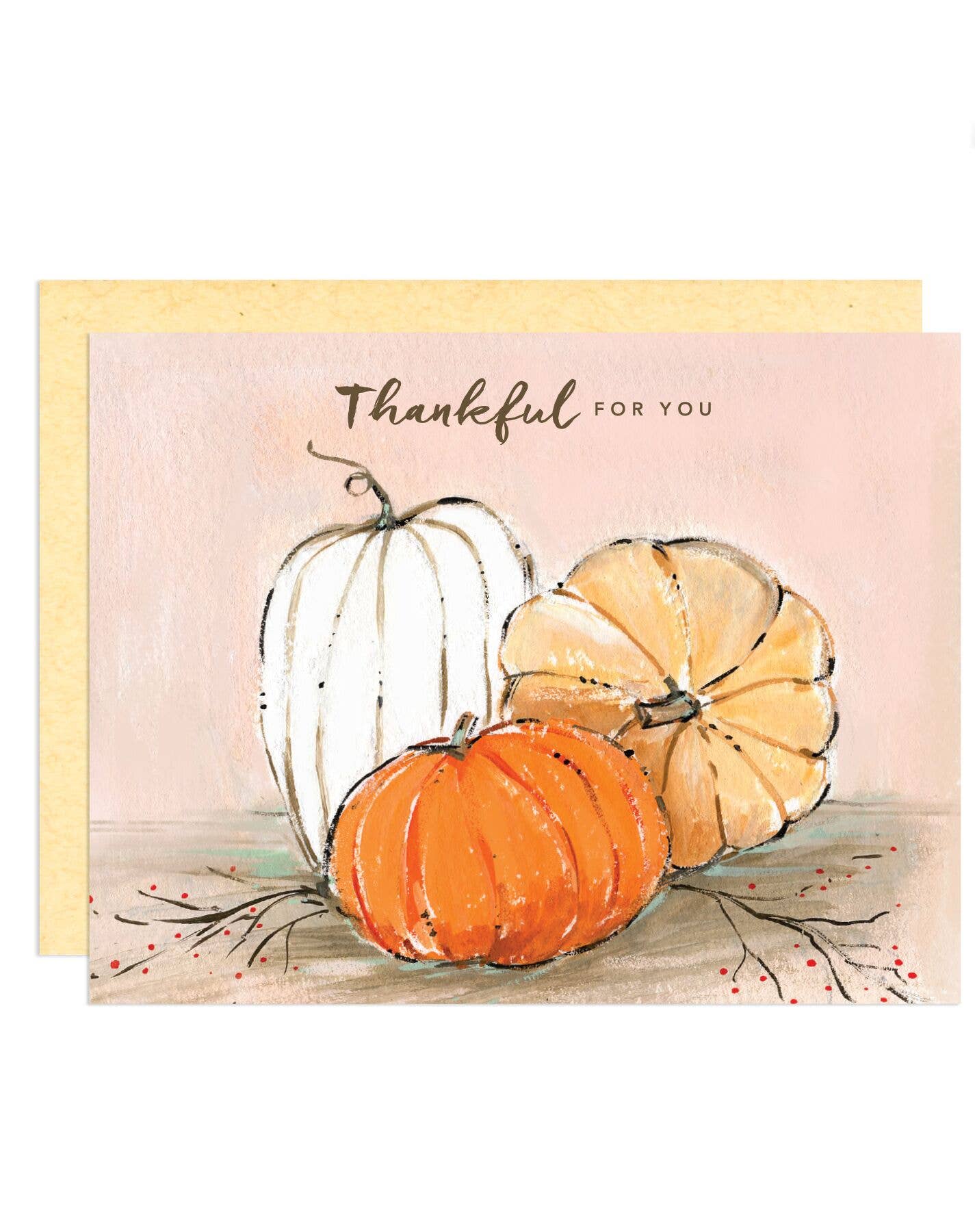 Thankful For You Greeting Card