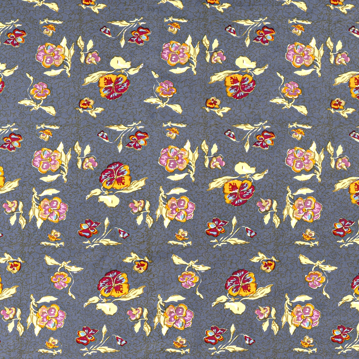 Pansy Red/Grey Tablecloths: 59" x 86"