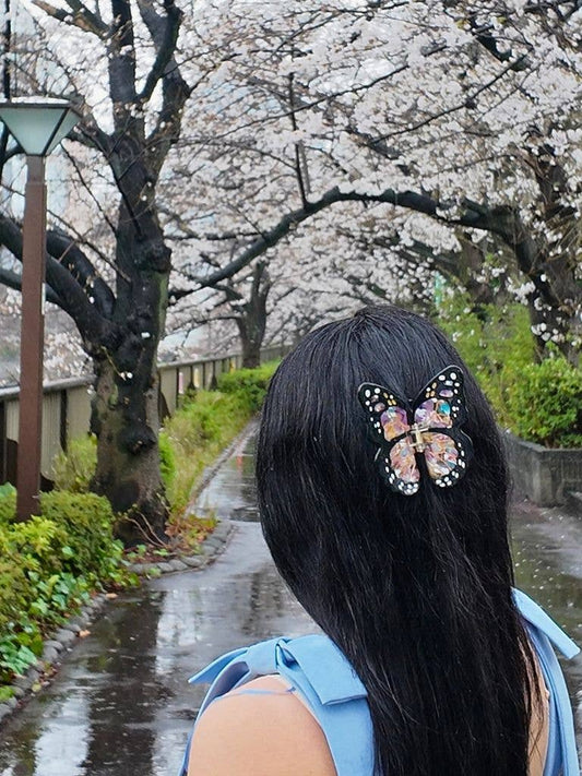 Monarch Butterfly Claw Clip: Midnight