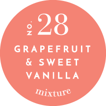 Grapefruit & Sweet Vanilla - 10oz Mixture Candle
