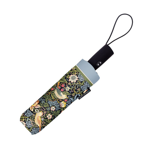 William Morris "Strawberry Thief" Folding Travel Umbrella