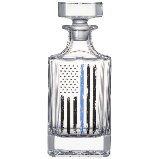 Police American Flag Whiskey Set