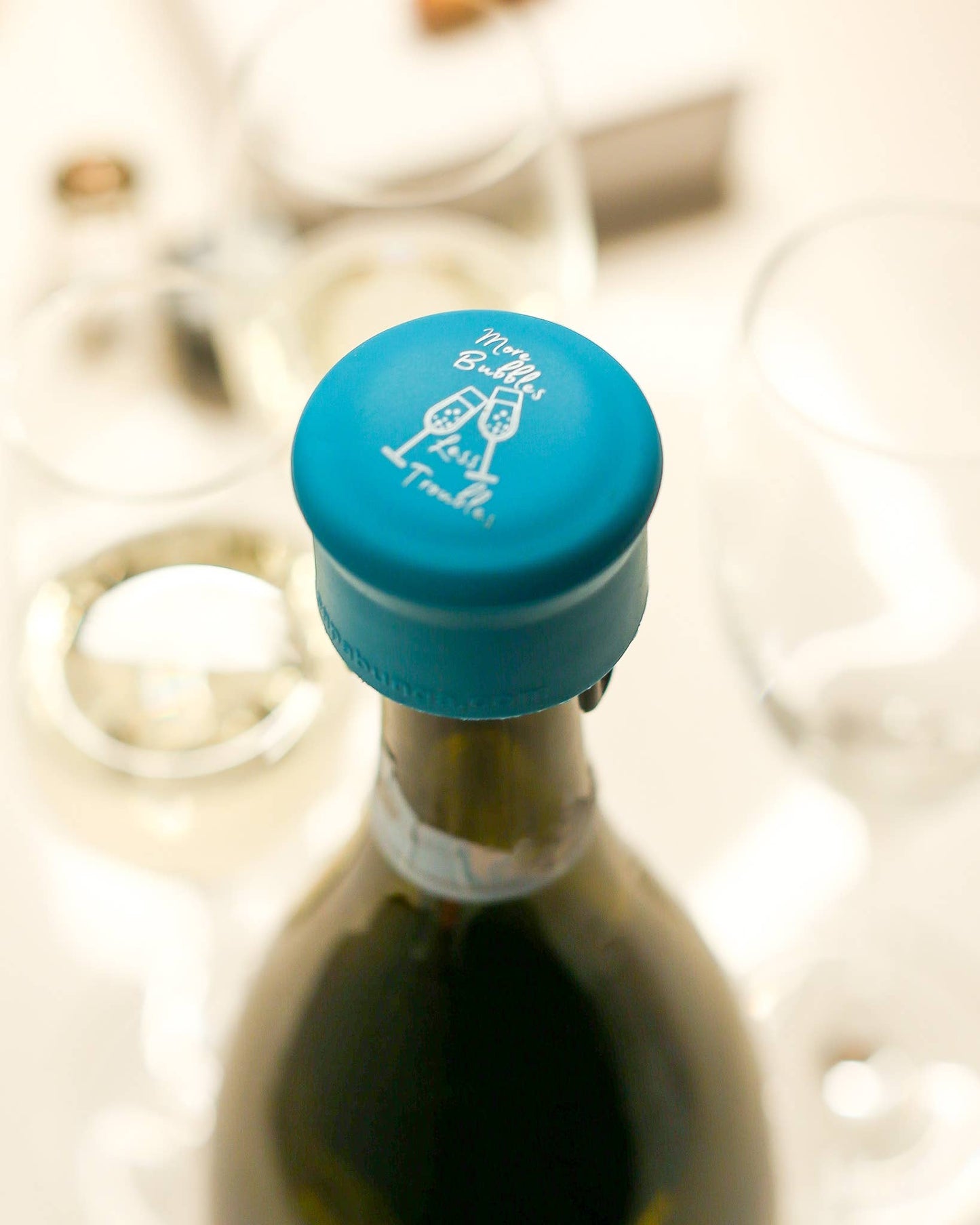 CapaBubbles More Bubbles Less Troubles  Champagne Stopper