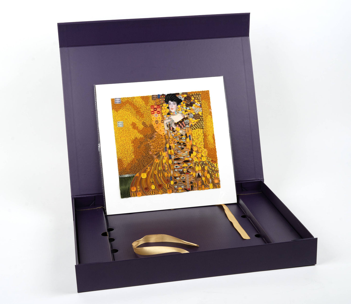 Quilled The Lady in Gold Art, Klimt (11in. X 11in.)