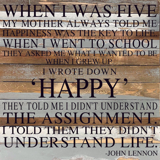 When I Was Five - 28" Espresso Brown