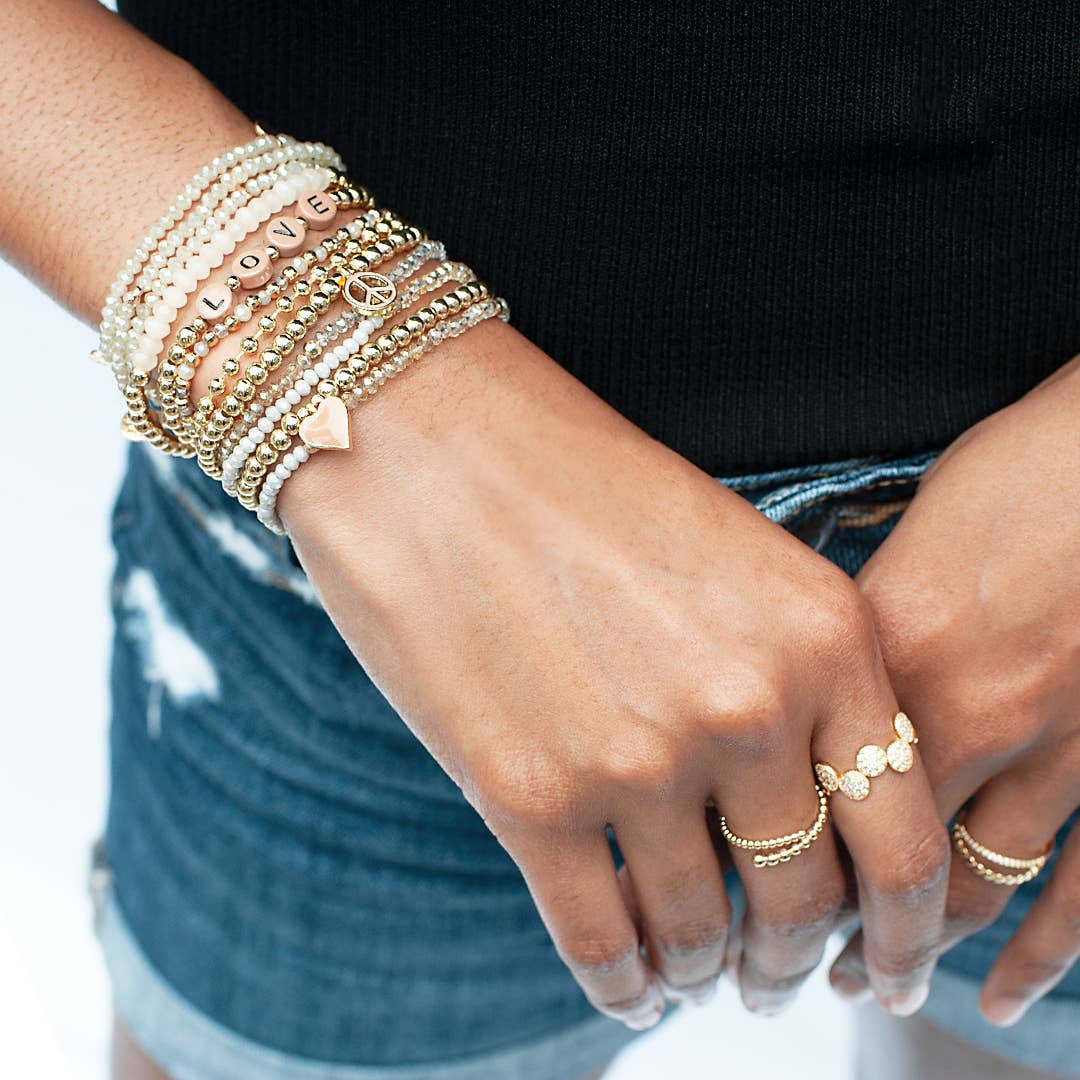 Adjustable Double Band Ring: Silver