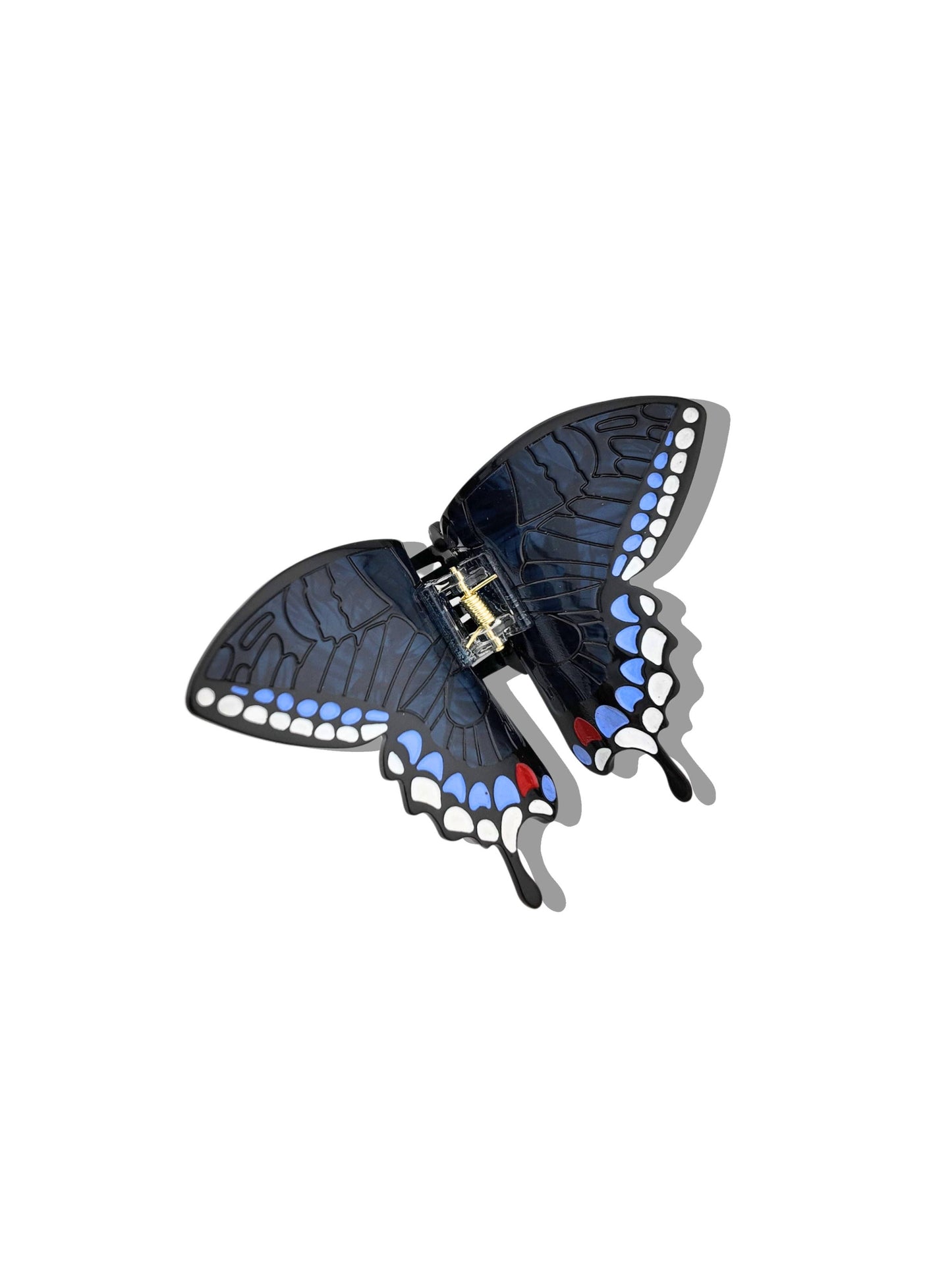 Swallowtail Butterfly Claw Hair Clip White