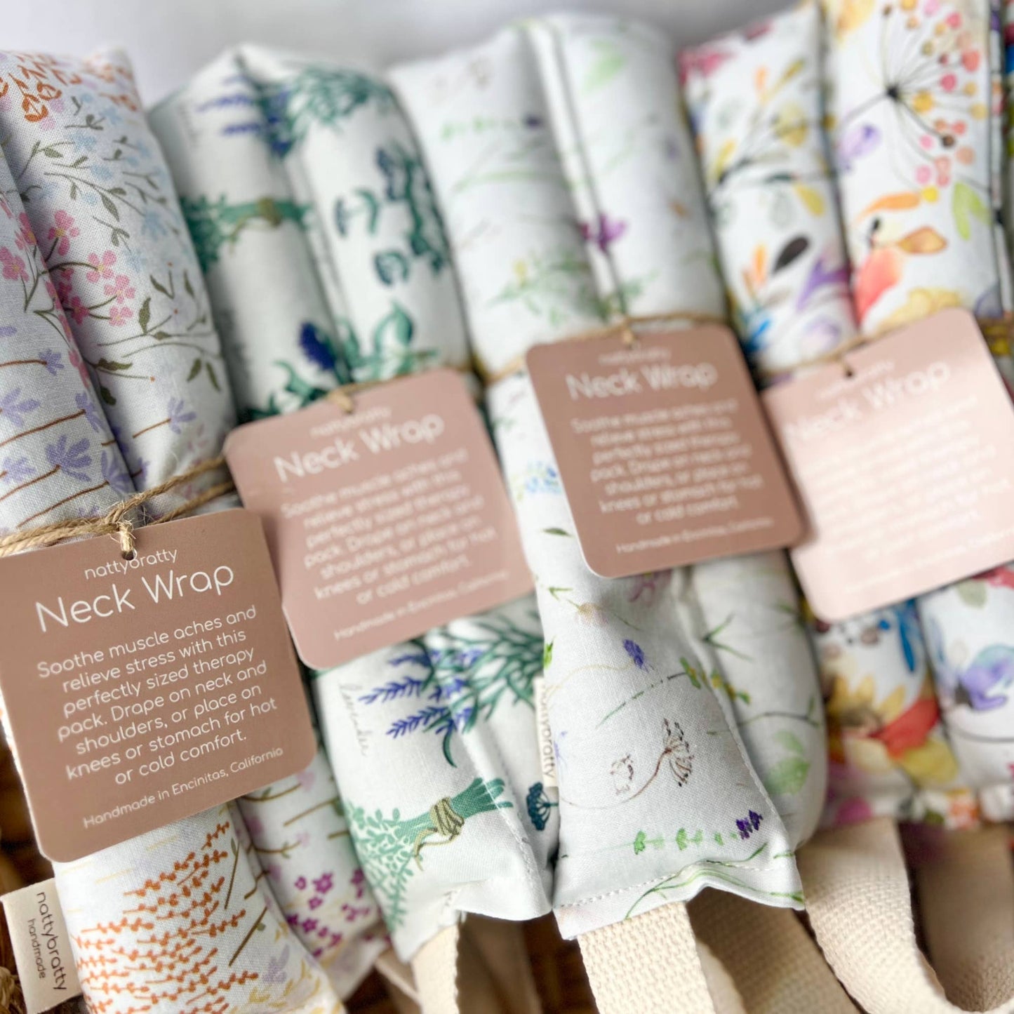 Neck Wrap : Painted Blooms (Scented) / With Handles