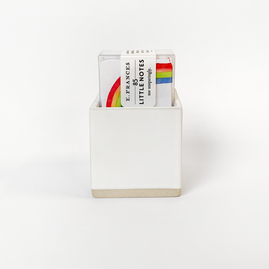 Little Notes® Ceramic Holder l White