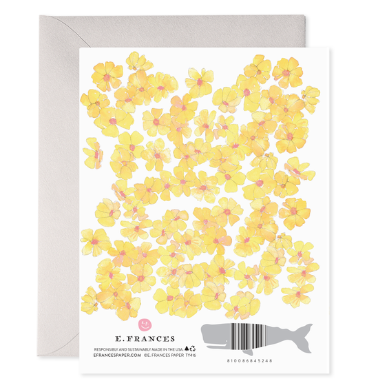 Yellow Flowers | Thank You Greeting Card