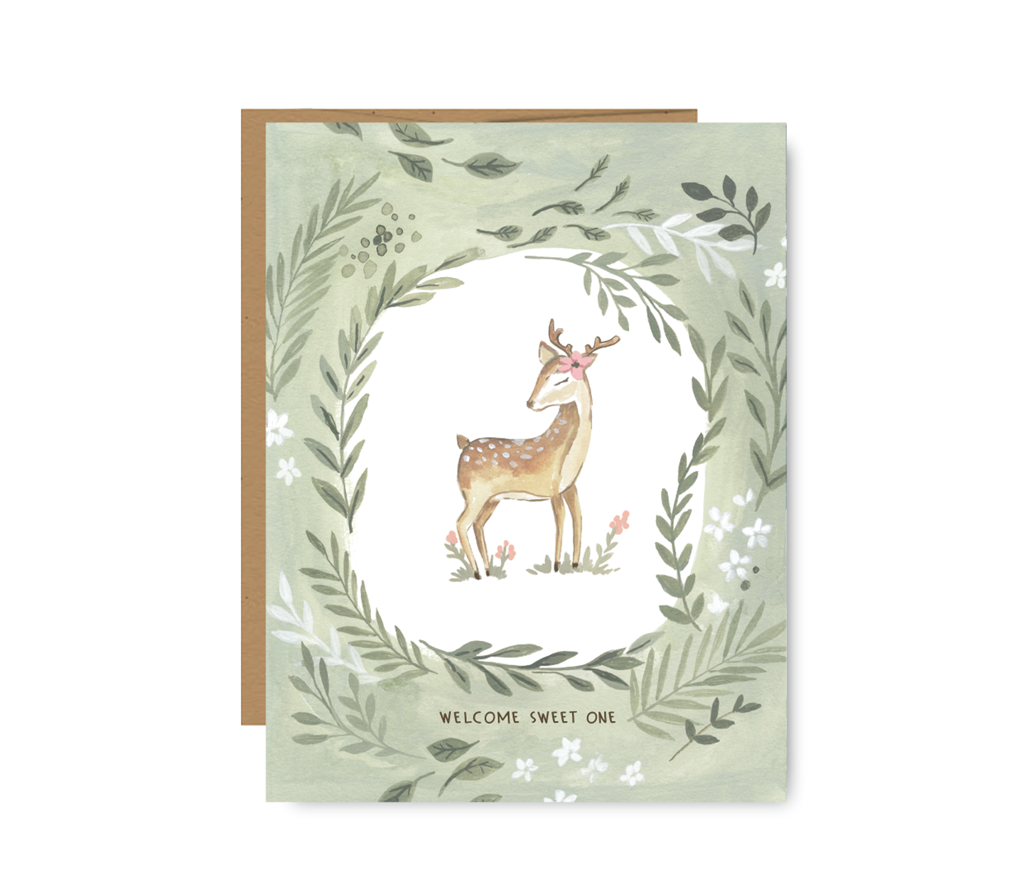 Sweet Deer Baby Greeting Card