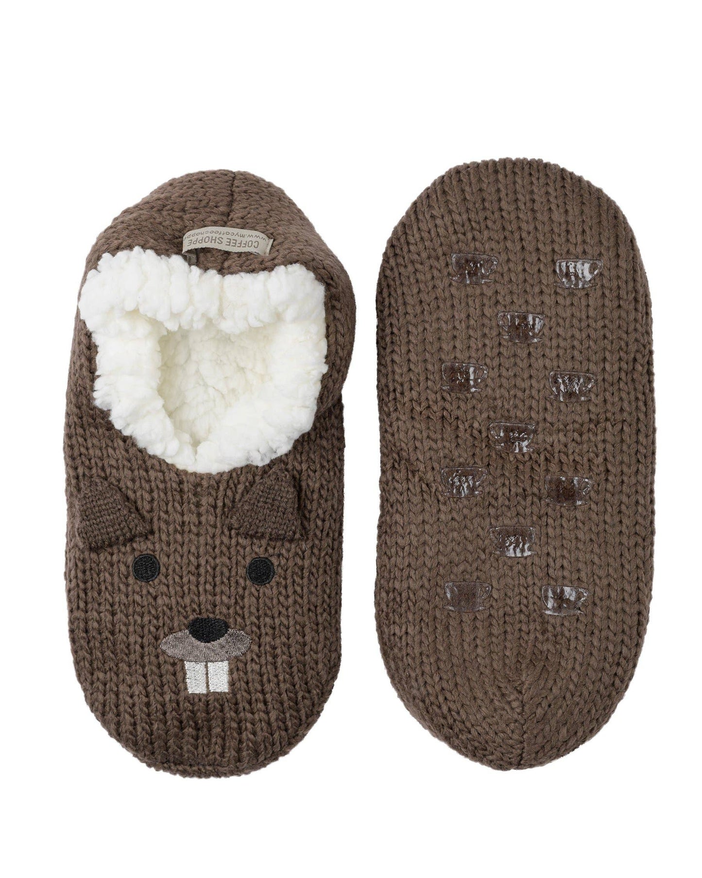 Plush Critter Ankle Slipper: Moose (Fungi) / S/M (5-7)