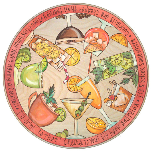 "Happy Hour" Lazy Susan