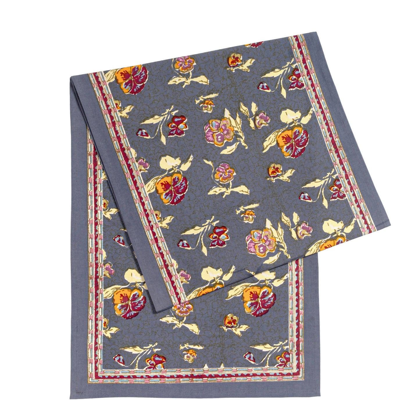 Pansy Red/Grey Runners: 16" x 72"