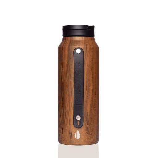 Iconic Insulated Sport Lid Bottle w/Strap Teakwood