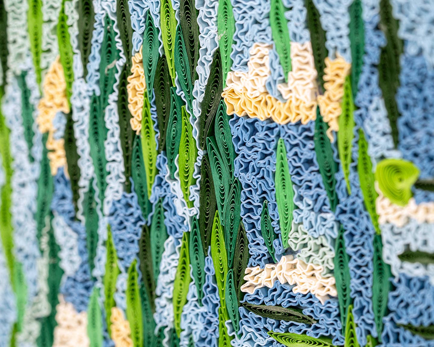 Quilled Water Lilies 1916-19, Monet Wall Art (15in x 11in)
