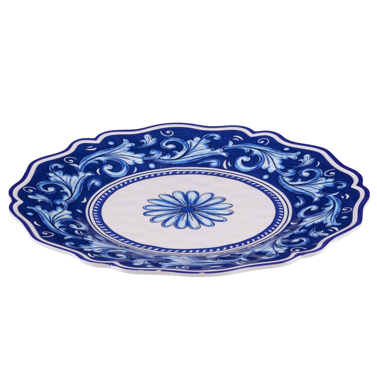 Veranda 100% Melamine Round Platter 14in