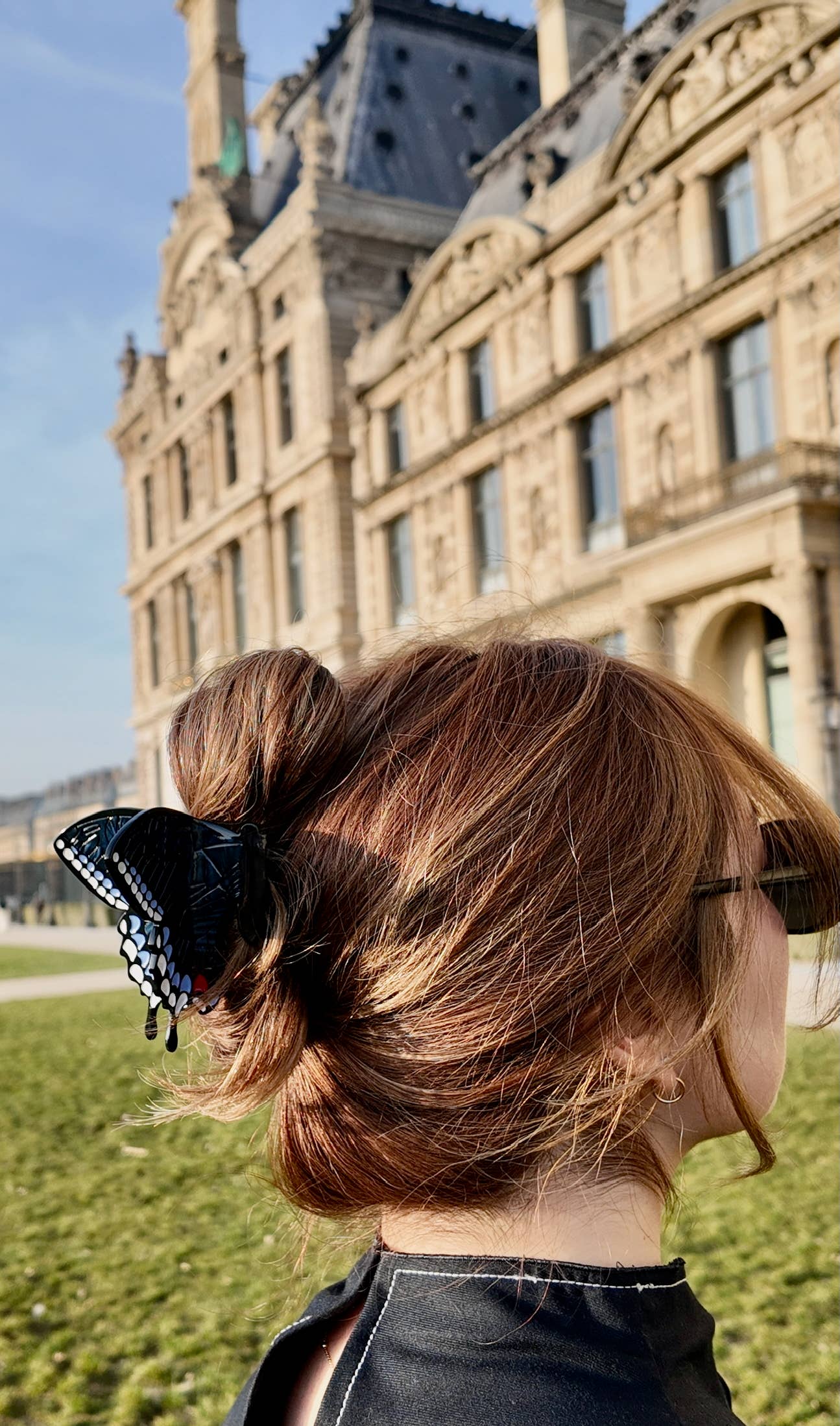 Swallowtail Butterfly Claw Hair Clip White