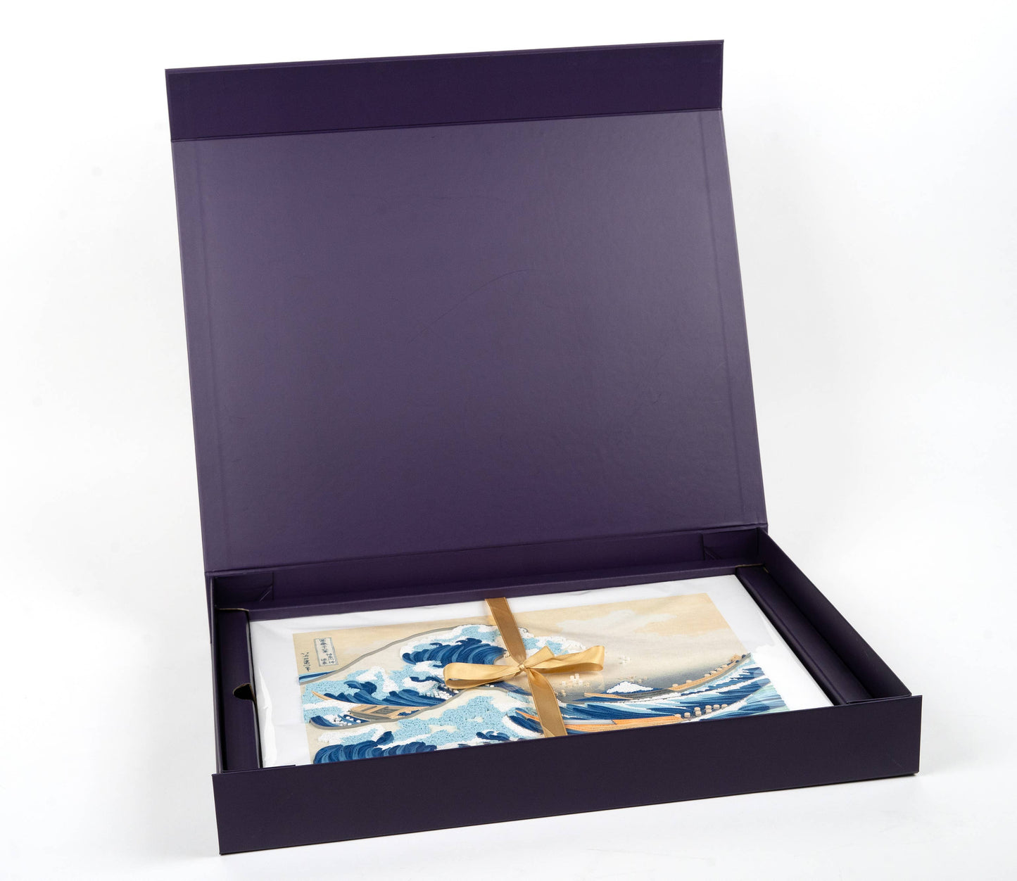 Quilled The Great Wave, Hokusai Art (15 in. X 11in.)