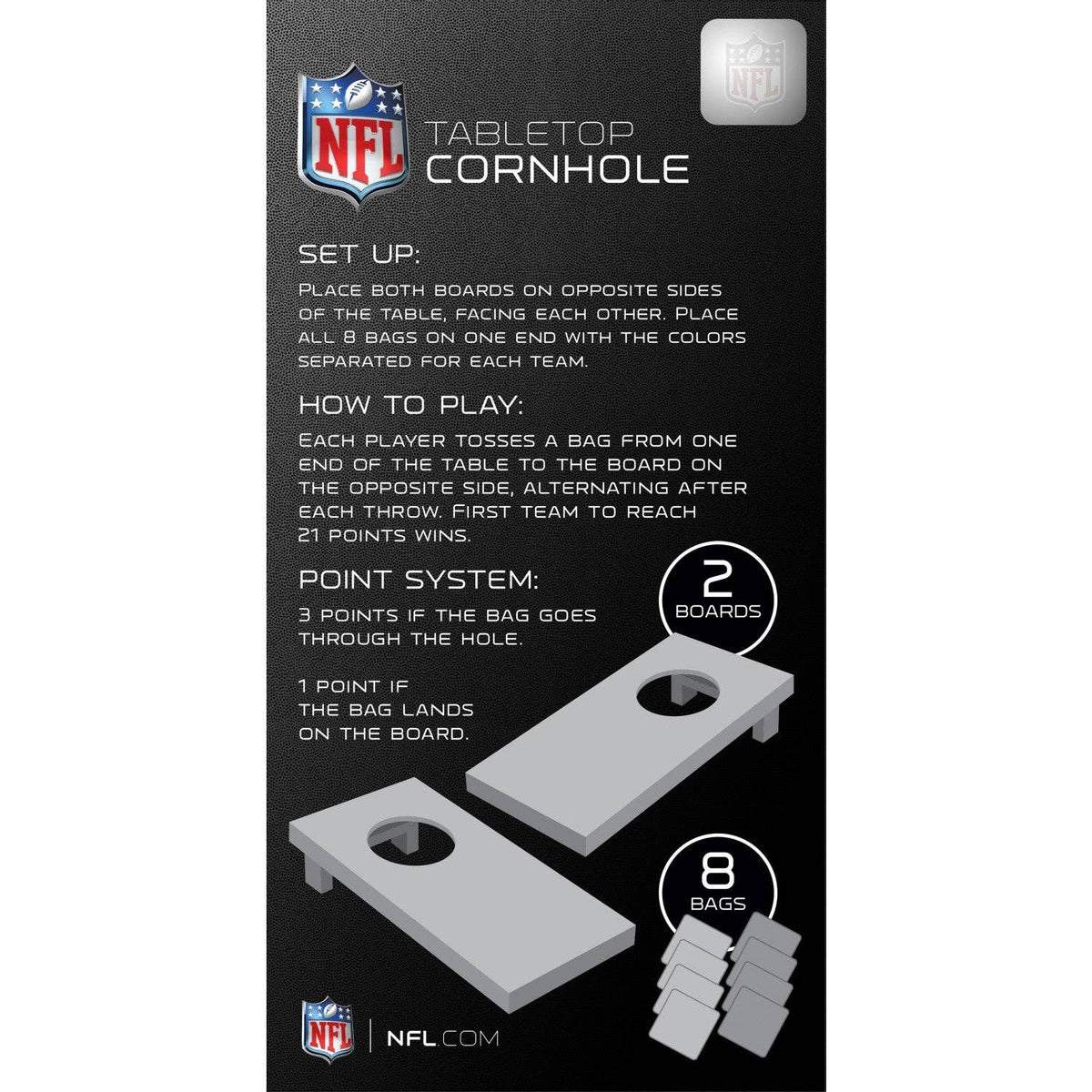 Seattle Seahawks - NFL Tabletop Cornhole