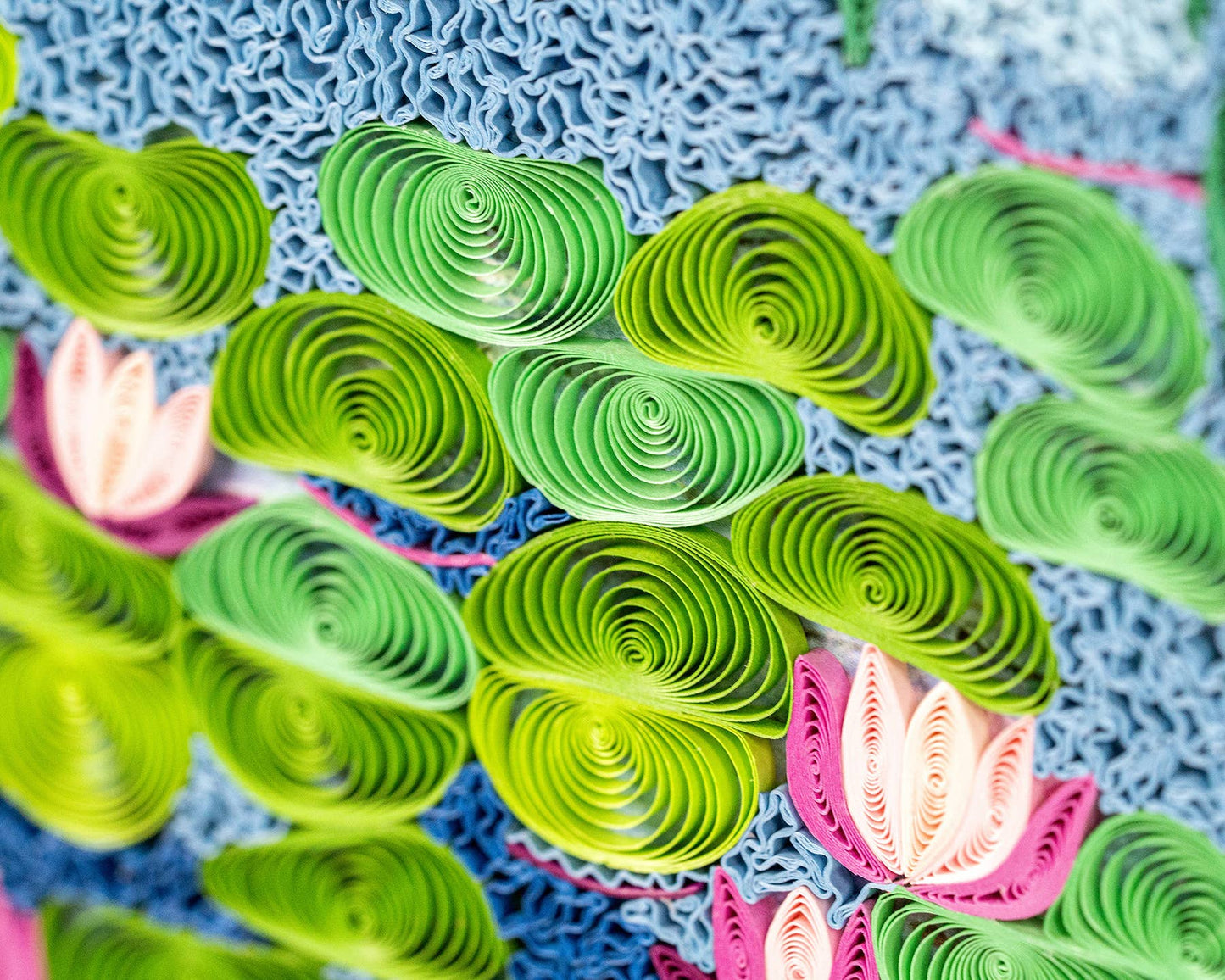 Quilled Water Lilies 1916-19, Monet Wall Art (15in x 11in)