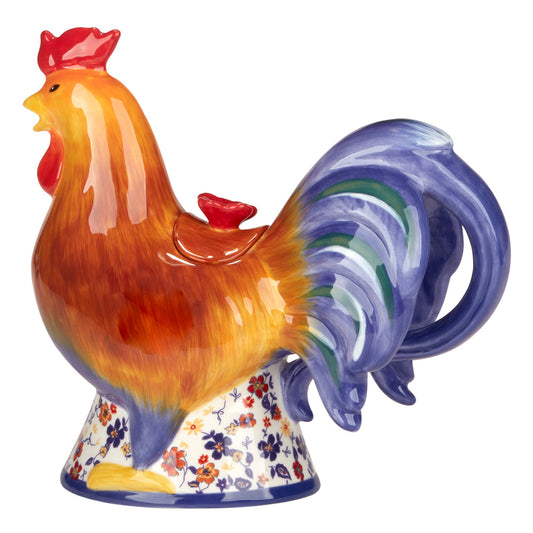 Morning Rooster 3-D Rooster Teapot 24 oz.
