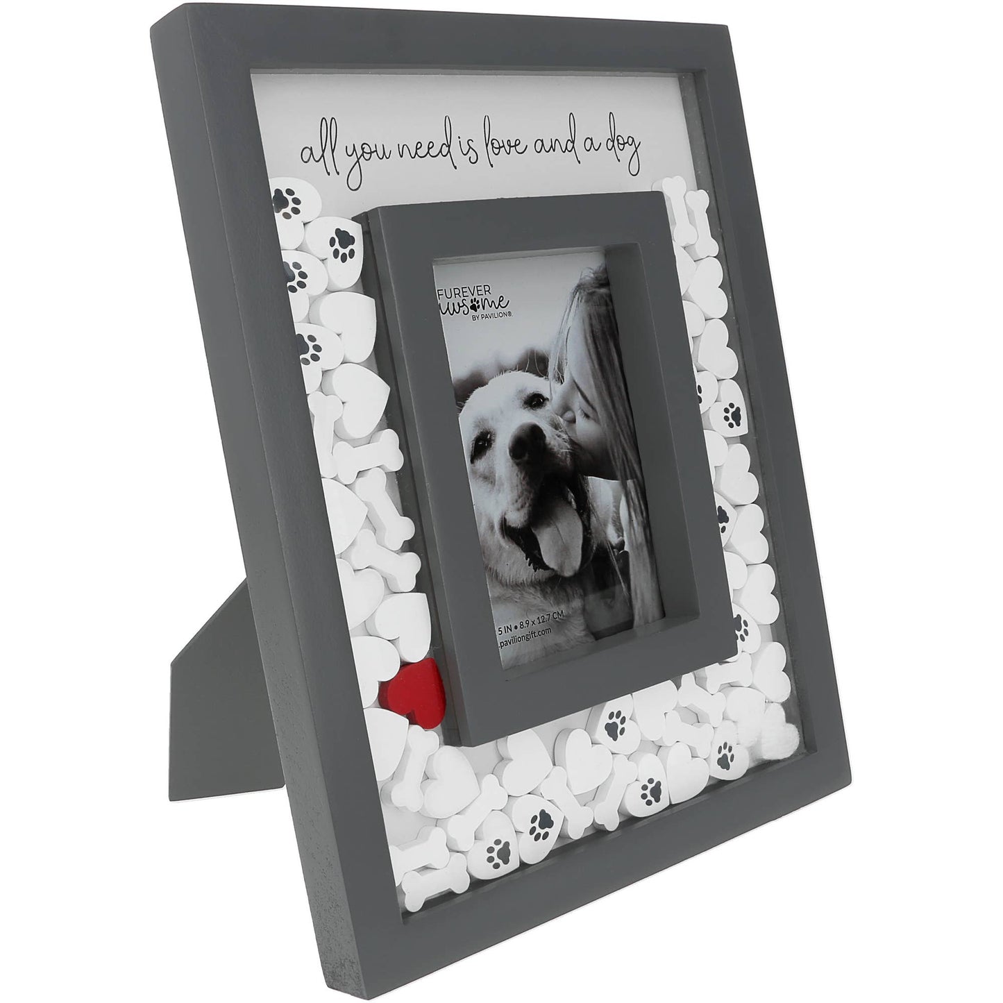 Love and Dog 3.5" x 5.5" Photo Frame