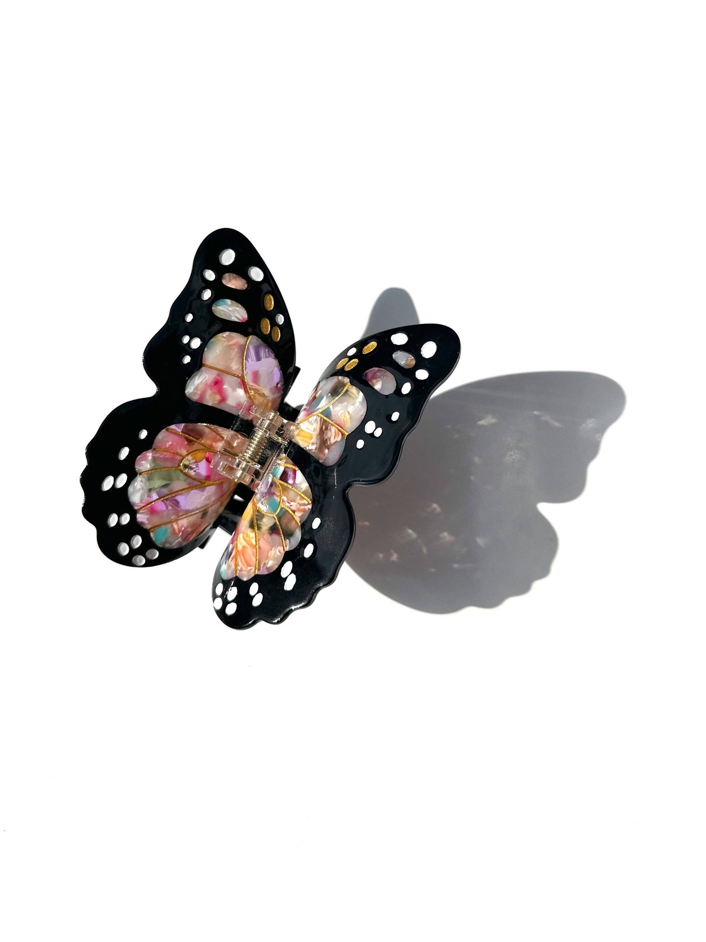Monarch Butterfly Claw Clip: Multi Tortoise