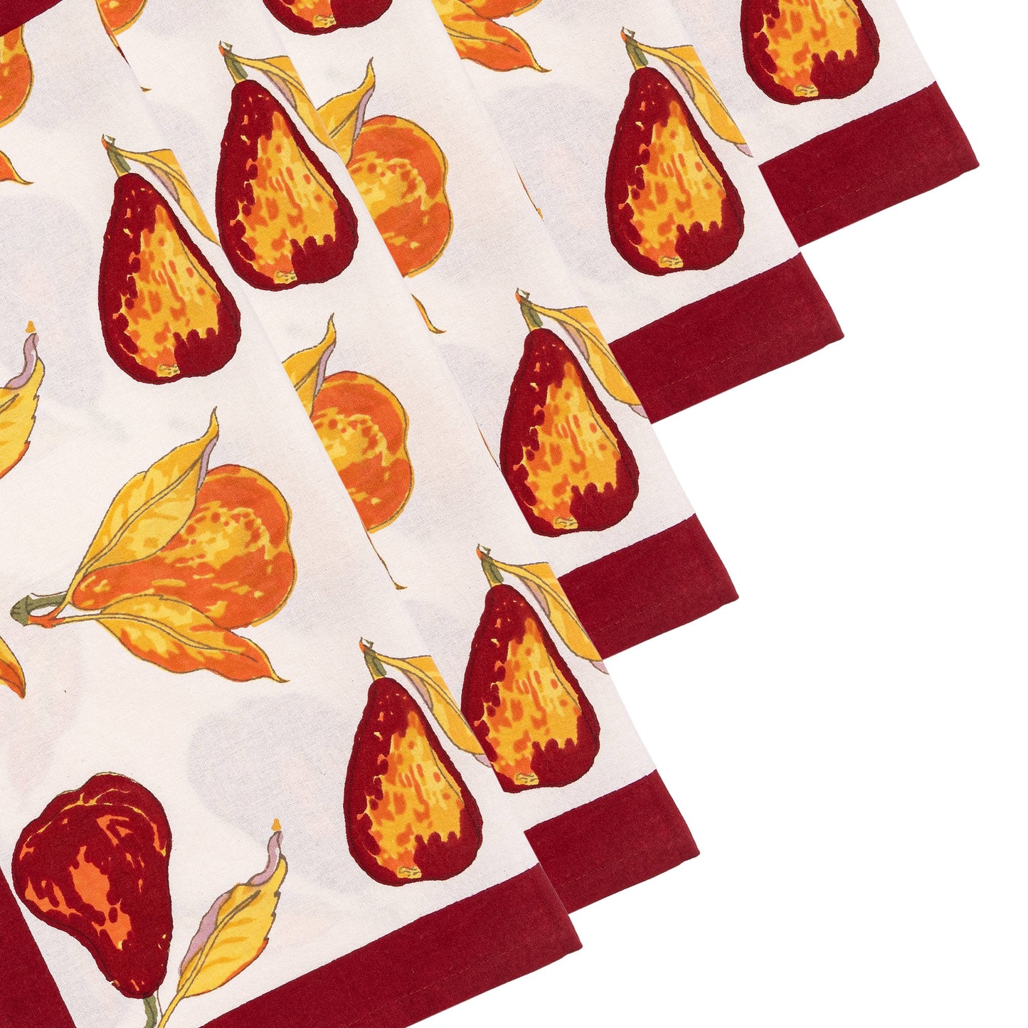 Orchard Pear Burgundy Napkins 19x19