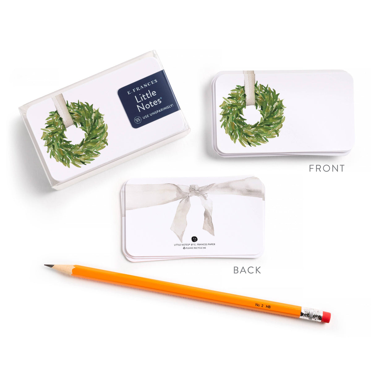 Classic Wreath Christmas Little Notes® Notecards