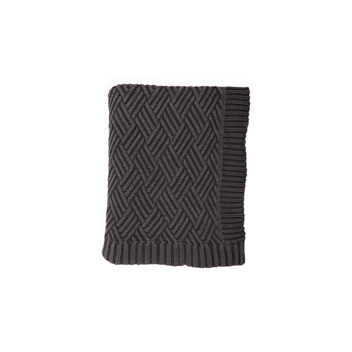 Washed Brick Blanket - Charcoal