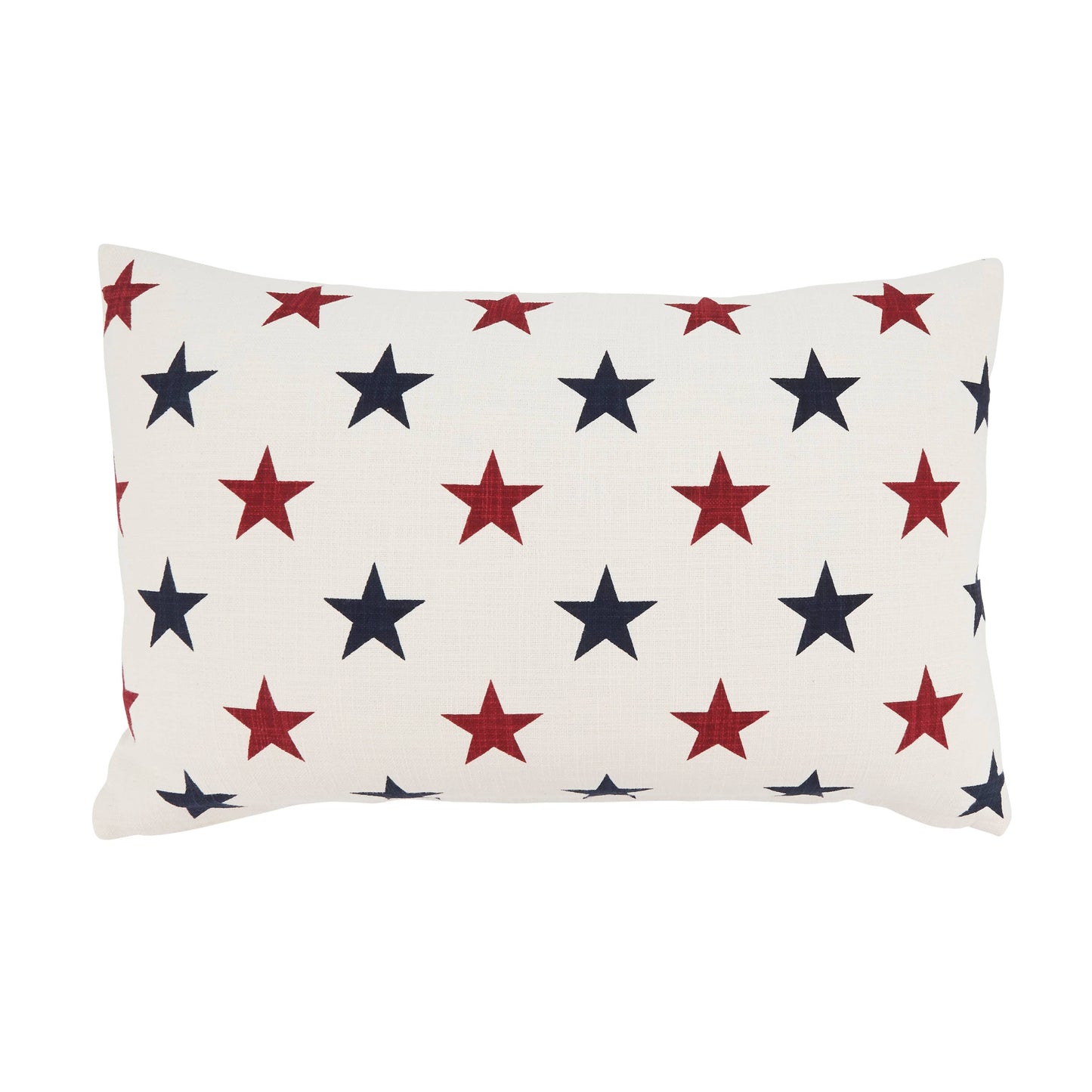 Americana Stars Throw Pillow: Red/White/Blue / Poly Filled / 13"x20"
