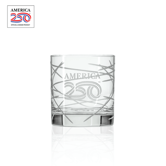 America250â„¢ Longitude On The Rocks Whiskey Glass