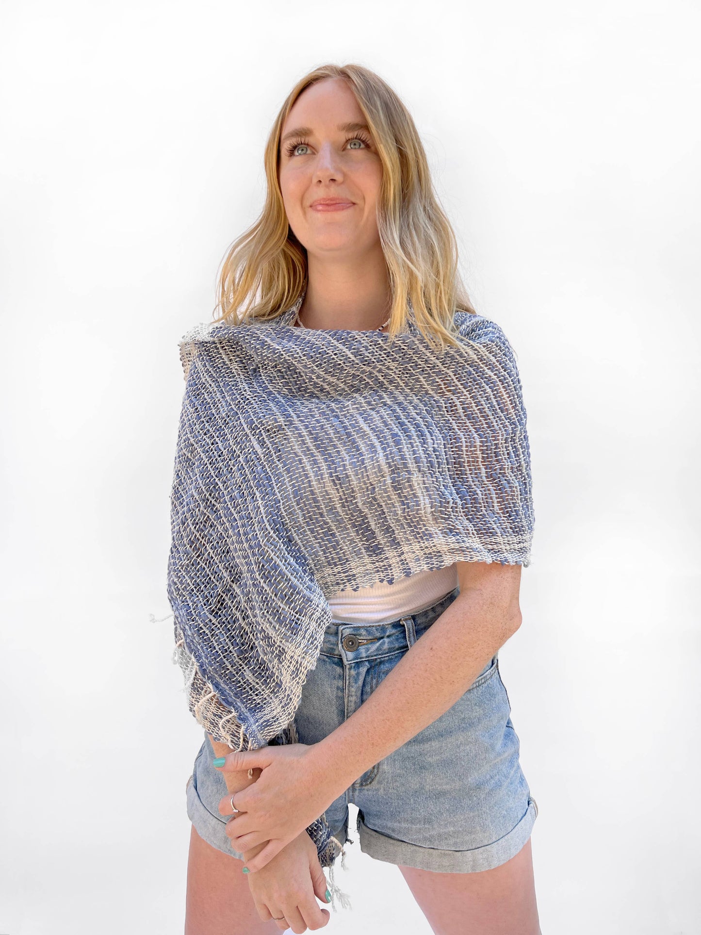 ORGANIC COTTON SCARF: VIOLET STONE