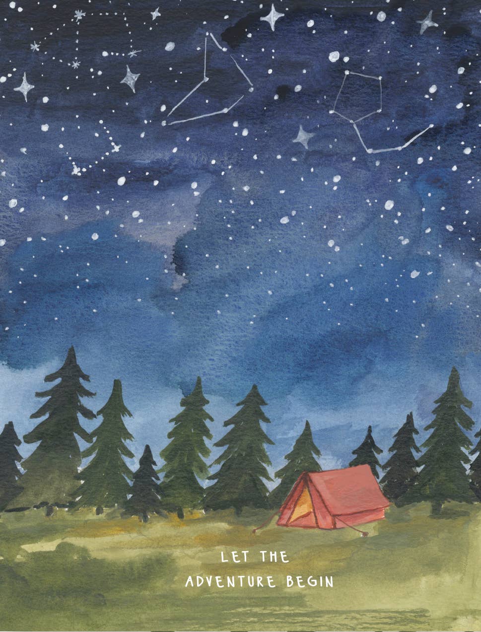 Adventure Anniversary Camping greeting card