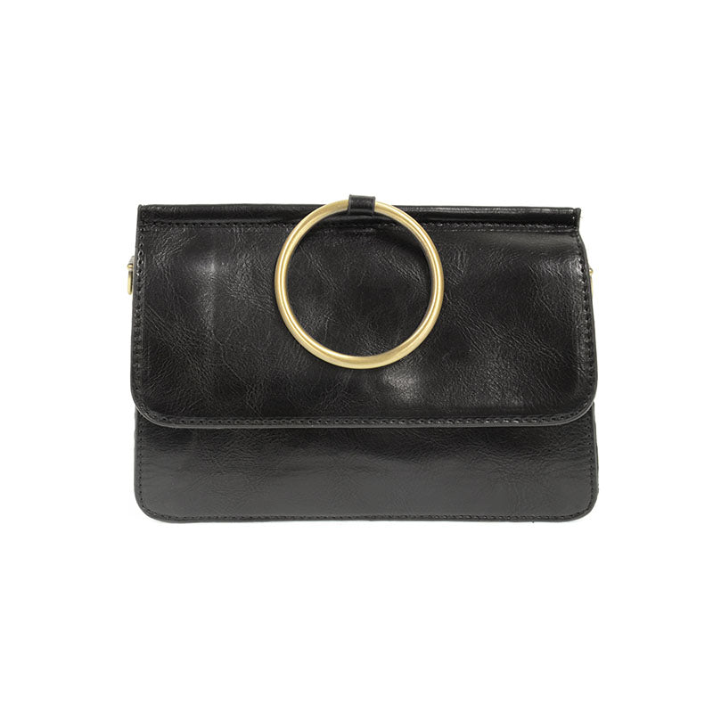 Aria Ring Bag - Black Gold Handle