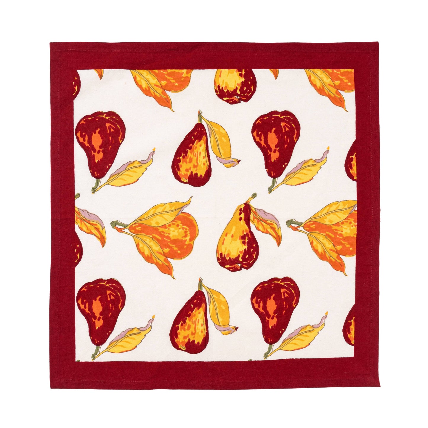Orchard Pear Burgundy Napkins 19x19