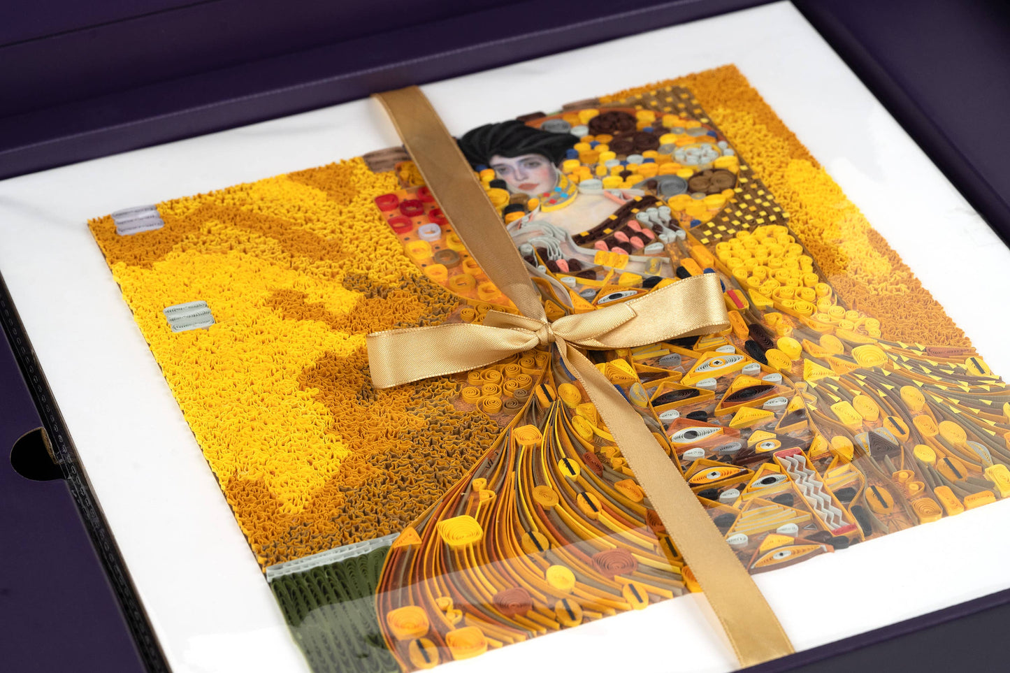 Quilled The Lady in Gold Art, Klimt (11in. X 11in.)