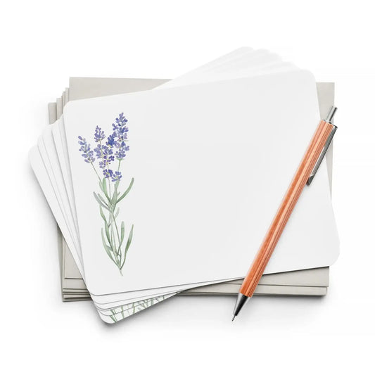 Lavender Flat Notes | Boxed Notecards Stationery
